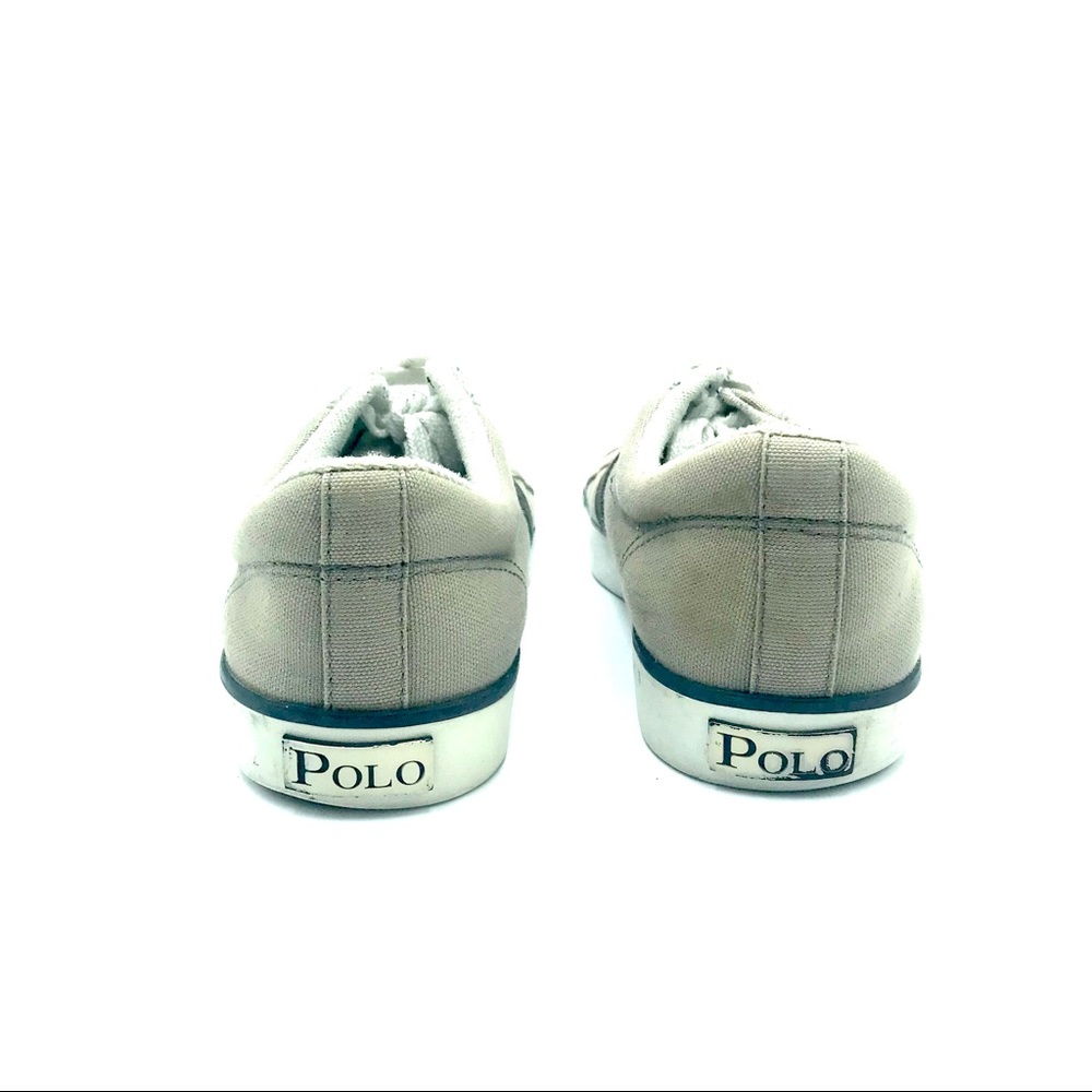 Polo Giles Gray & Black Men’s Canvas Sneakers, 8D - Picture 8 of 8